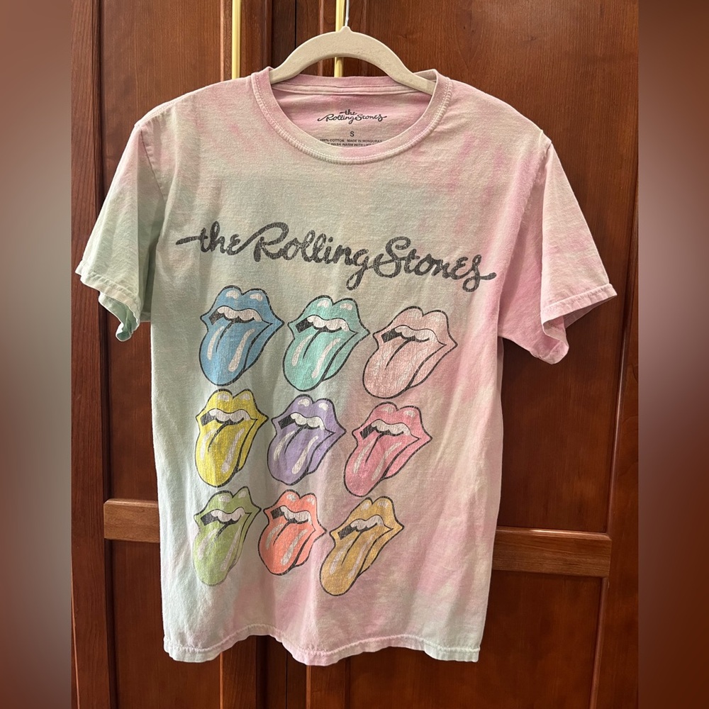 Cotton Rolling Stones tye dye Graphic T-Shirt